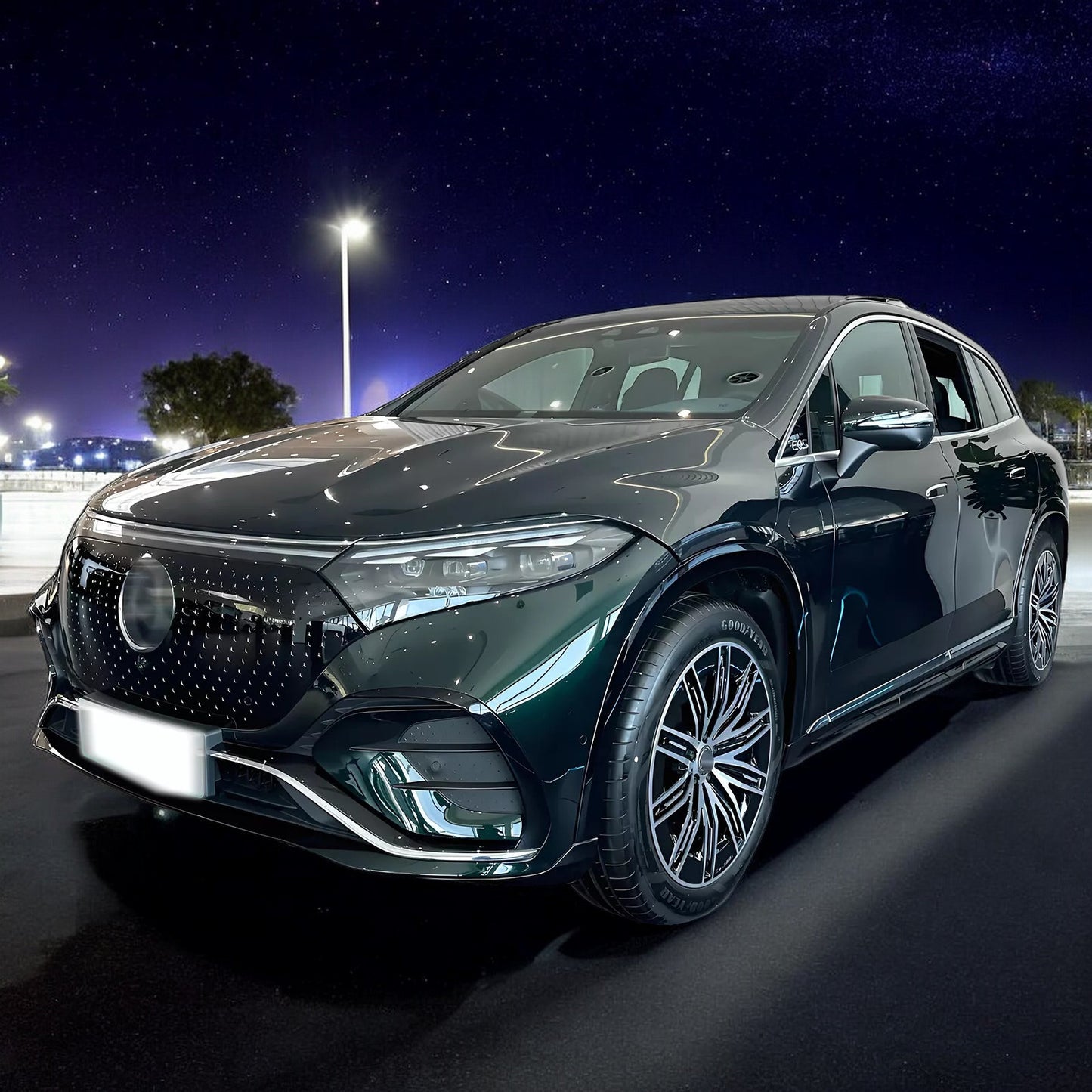 🔥Griglia GT Panamericana adatta per Mercedes EQS SUV W296 X296 Silver nera🔥