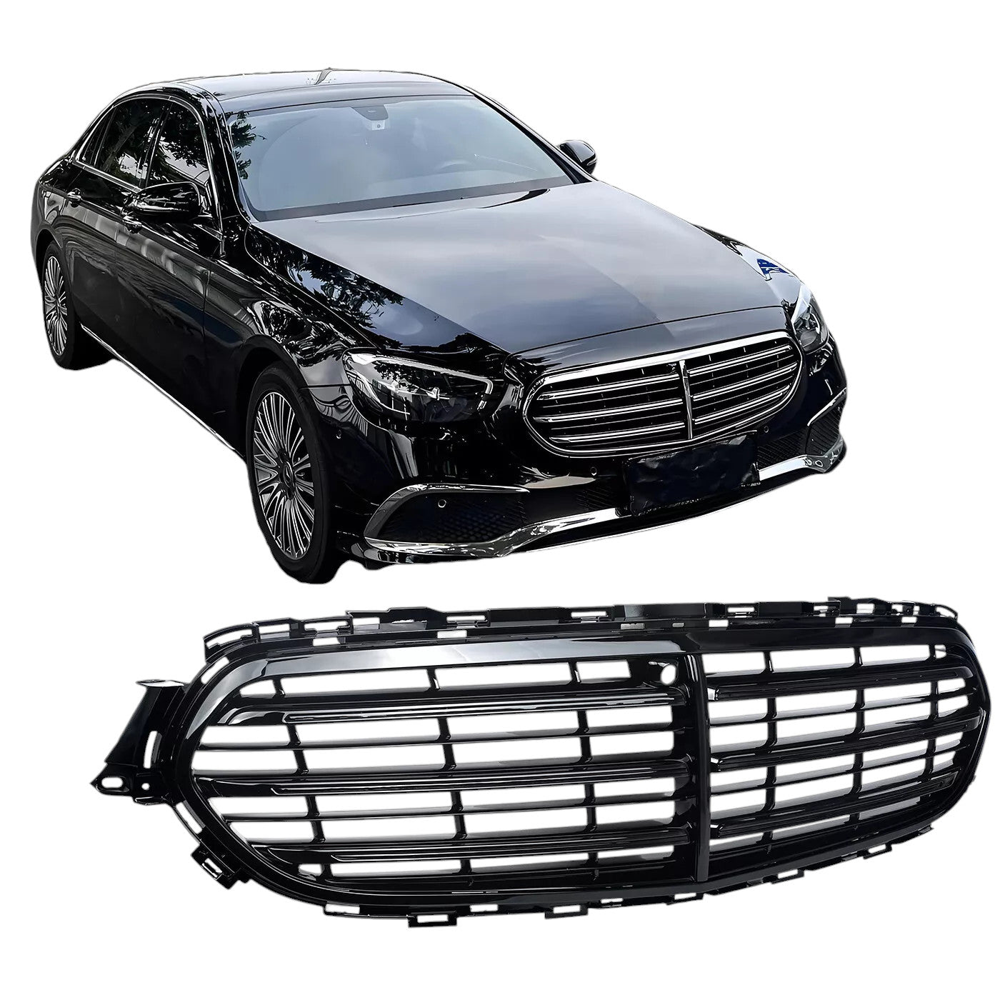 ⭐Griglia radiatore adatta per Mercedes Classe E W213 2020 Facelift Chromato⭐