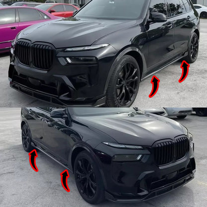 ⭐Minigonne laterale sportivo adatto per BMW X7 G07 nero lucido⭐