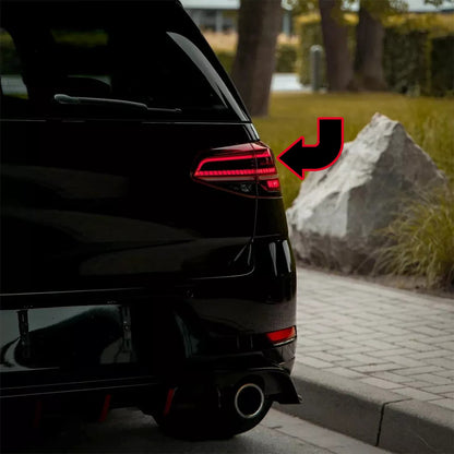 🔥Set luci posteriori dinamiche LED rosse luci di chiusura per VW Golf 7 AU🔥