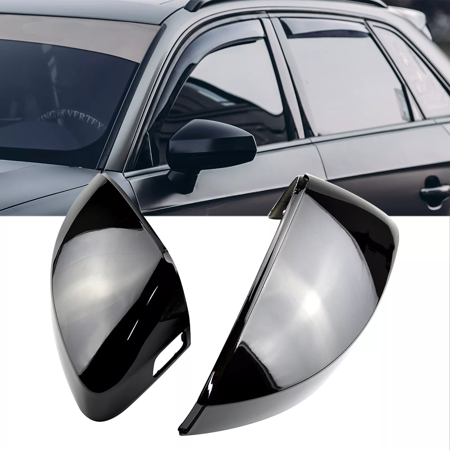 ⭐ Coprispecchietti specchietti retrovisori esterni Audi A3 8V 12-19 SENZA ⭐