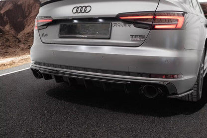 ⭐Audi A4 B9 rear diffuser (Single tailpipe version)⭐