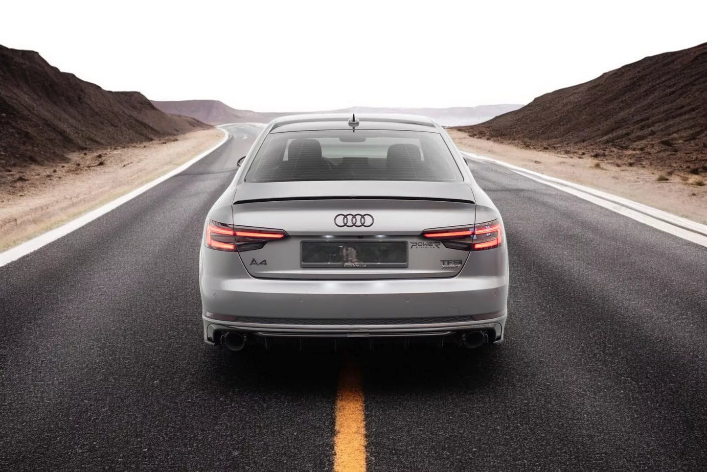 ⭐Audi A4 B9 rear diffuser (Single tailpipe version)⭐