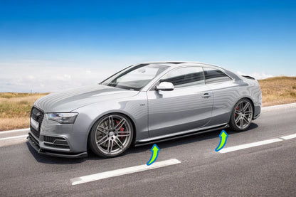 🔥Minigonne Laterali Diffusori V.2 adatto per Audi S5 / A5 S-Line Coupe 8T🔥