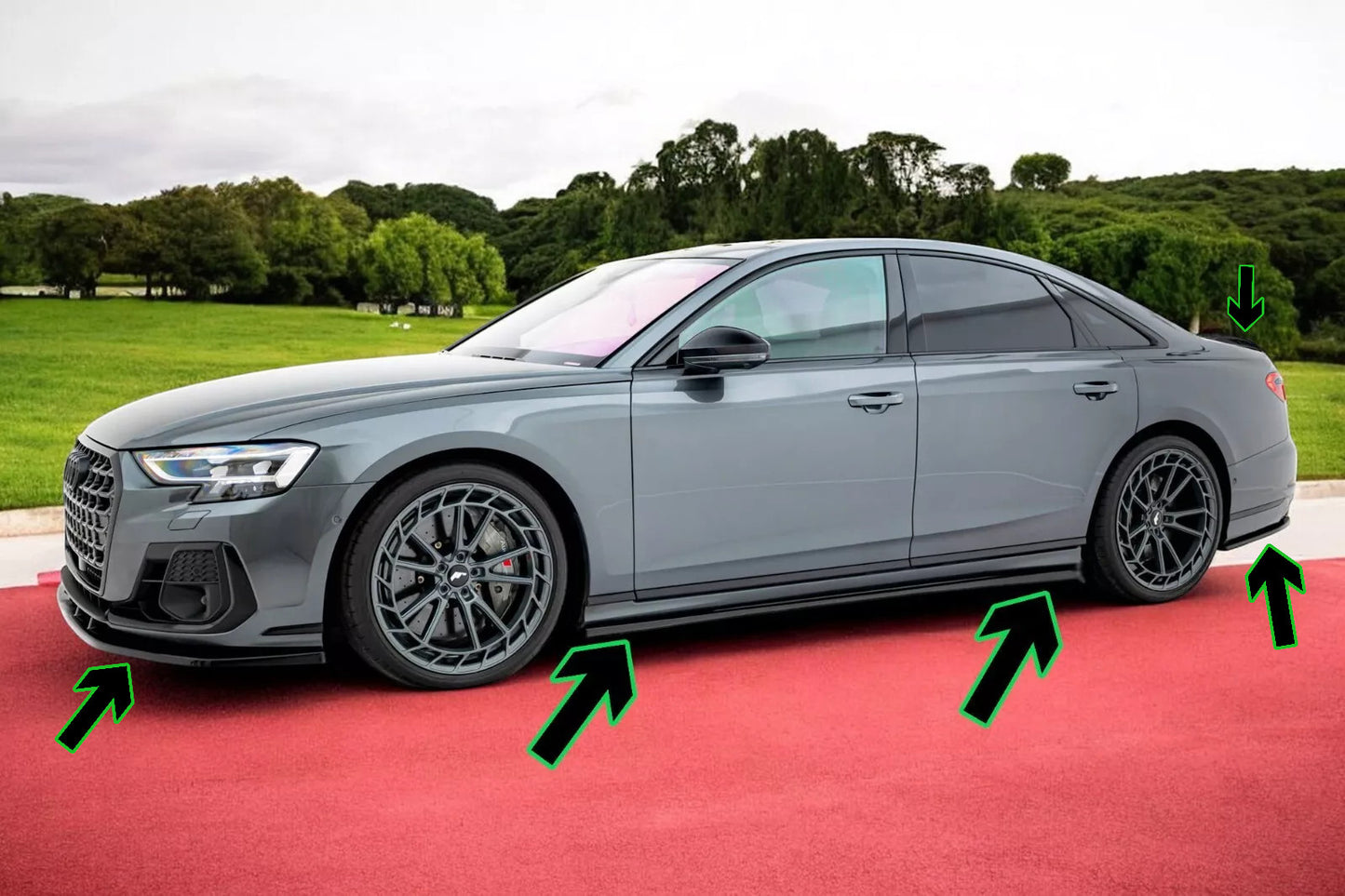 ⭐ Splitter bodykit suitable for Audi S8 D5 Facelift⭐