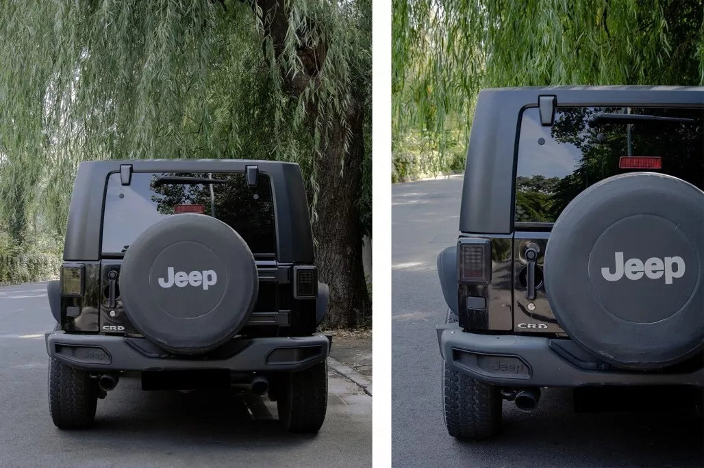 Paraurti posteriore in metallo adatto per Jeep Wrangler Rubicon JK 07-17