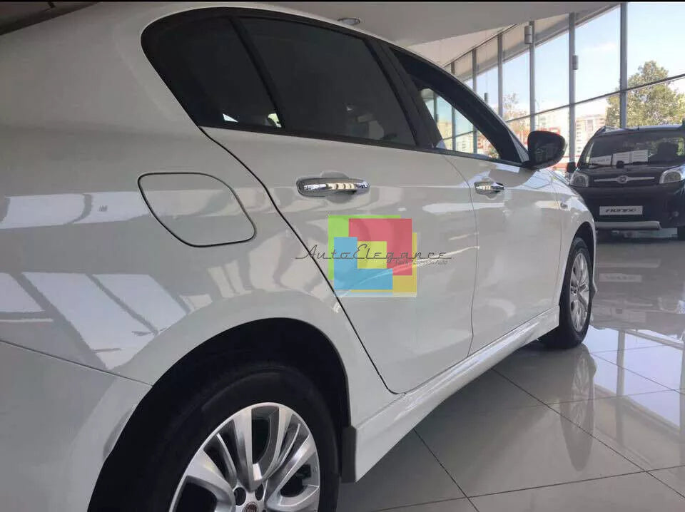 0074⭐MINIGONNE LATERALI PER FIAT TIPO BERLINA SOTTO PORTA SPORTIVE ABS/PLASTIC⭐