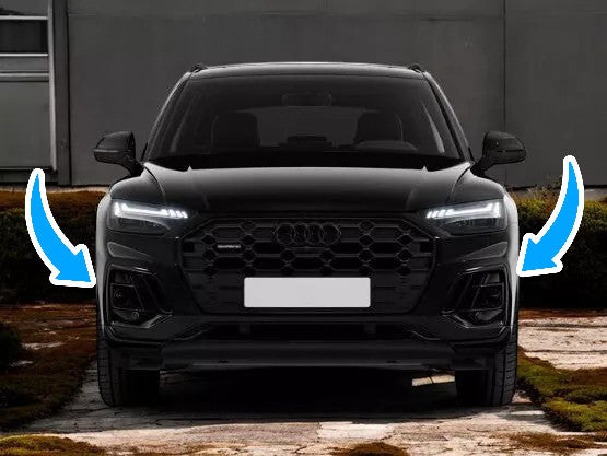 💥FRONT BUMPER SUITABLE FOR AUDI Q5 sporty black gloss plastic💥 