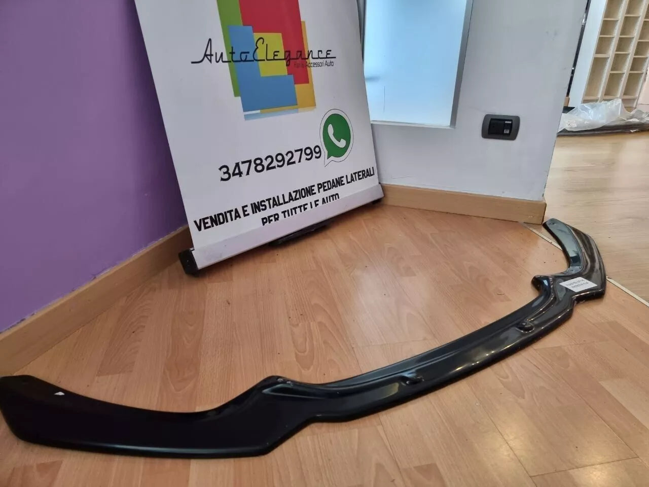 🔥⭐0563 SPLITTER ADATTO PER BMW SERIE 1 F20 F21 15-19 MSPORT LOOK NERO LUCIDO⭐🔥
