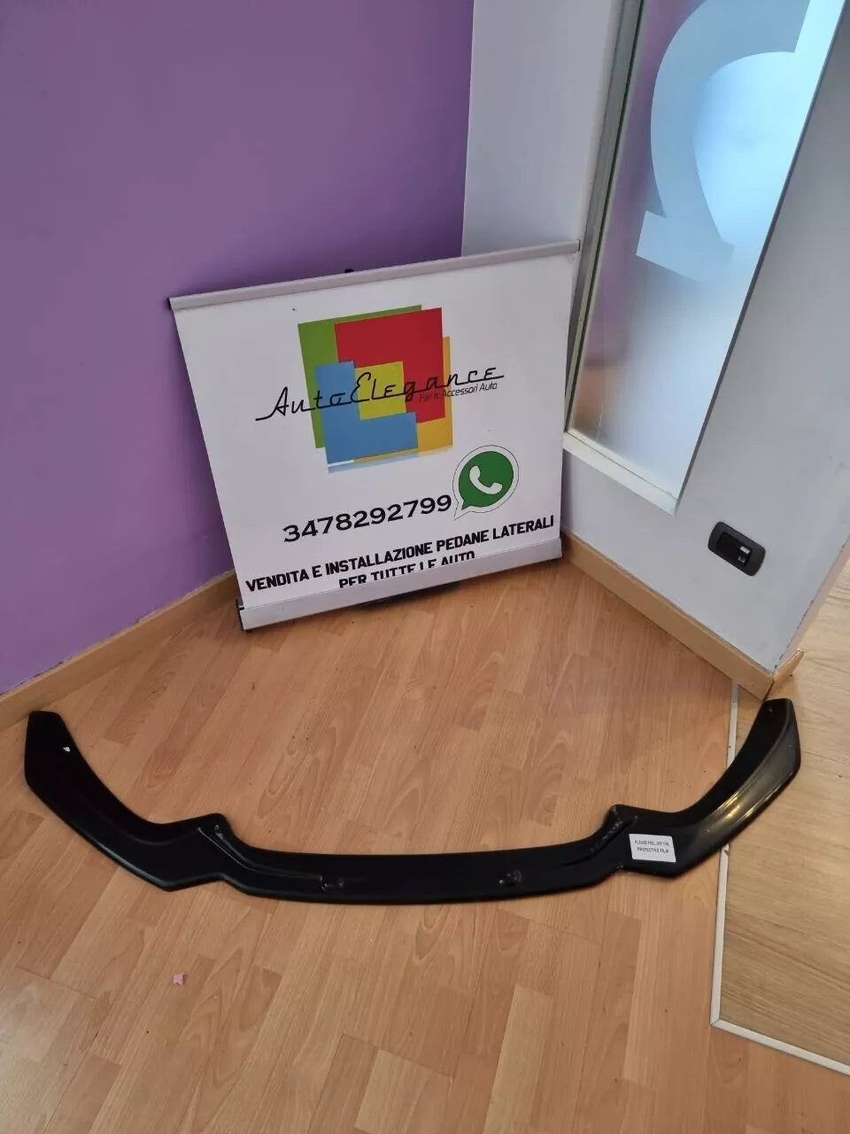🔥⭐0563 SPLITTER ADATTO PER BMW SERIE 1 F20 F21 15-19 MSPORT LOOK NERO LUCIDO⭐🔥