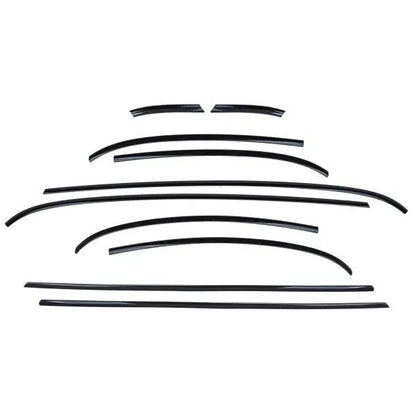 🔥Dechrome Trim Set Piano Black Gloss 10 pieces for Mini F56 from 2014🔥