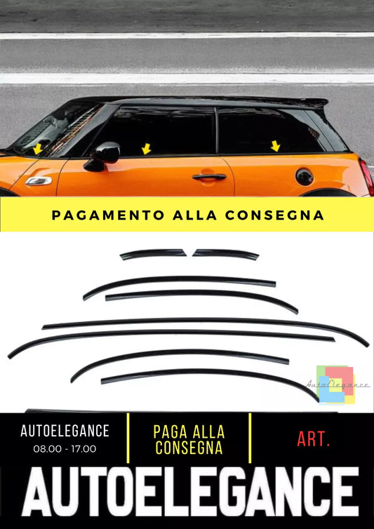 🔥Dechrome Trim Set Piano Black Gloss 10 pieces for Mini F56 from 2014🔥