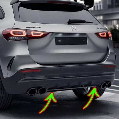 🔥Diffusore paraurti posteriore nero GLA45 AMG Look per Mercedes GLA (H247)🔥