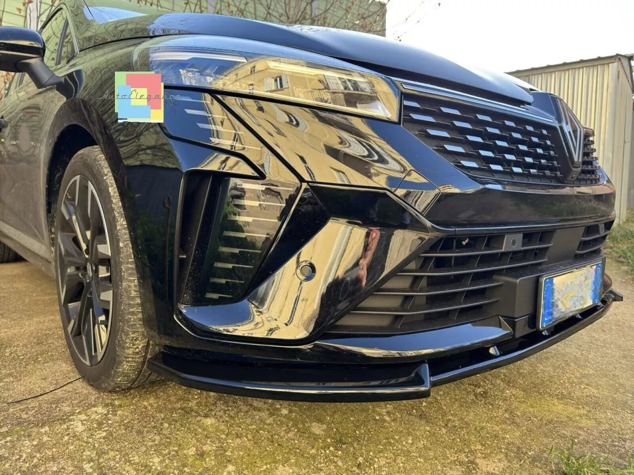 ⭐2025 SPLITTER ADATTO PER RENAULT CLIO 5 2023+ NERO LUCIDO⭐