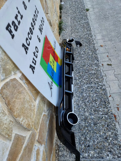 0512🔥DIFFUSORE POSTERIORE VW GOLF 8 19+ SOTTO PARAURTI TERMINALI GTI ABS 1+1🔥