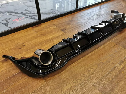 0512🔥DIFFUSORE POSTERIORE VW GOLF 8 19+ SOTTO PARAURTI TERMINALI GTI ABS 1+1🔥