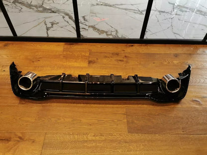 0512🔥DIFFUSORE POSTERIORE VW GOLF 8 19+ SOTTO PARAURTI TERMINALI GTI ABS 1+1🔥