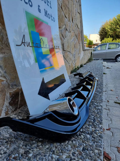 0512🔥DIFFUSORE POSTERIORE VW GOLF 8 19+ SOTTO PARAURTI TERMINALI GTI ABS 1+1🔥