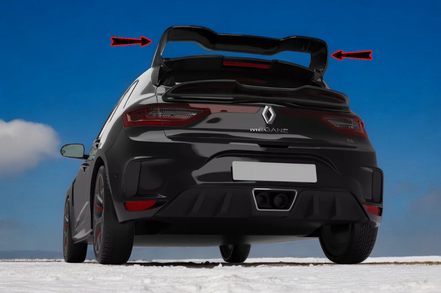✨RS CUP STYLE REAR WING SPOILER FOR MEGANE 4 RS - ONLY FOR MEGANE 4 RS✨
