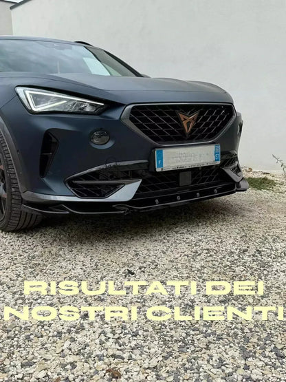 1340🔥SPLITTER ADATTO PER CUPRA FORMENTOR 2020+ NERO LUCIDO DESIGN SPORTIVO🔥