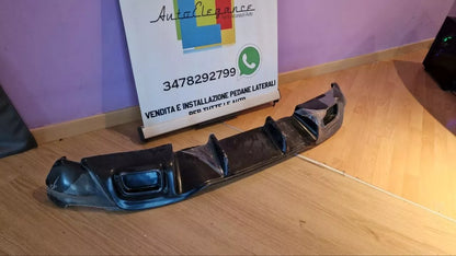 1181🔥RENAULT CLIO 4 IV 12-19 REAR DIFFUSER RS DESIGN ABS GLOSSY BLACK 🔥 