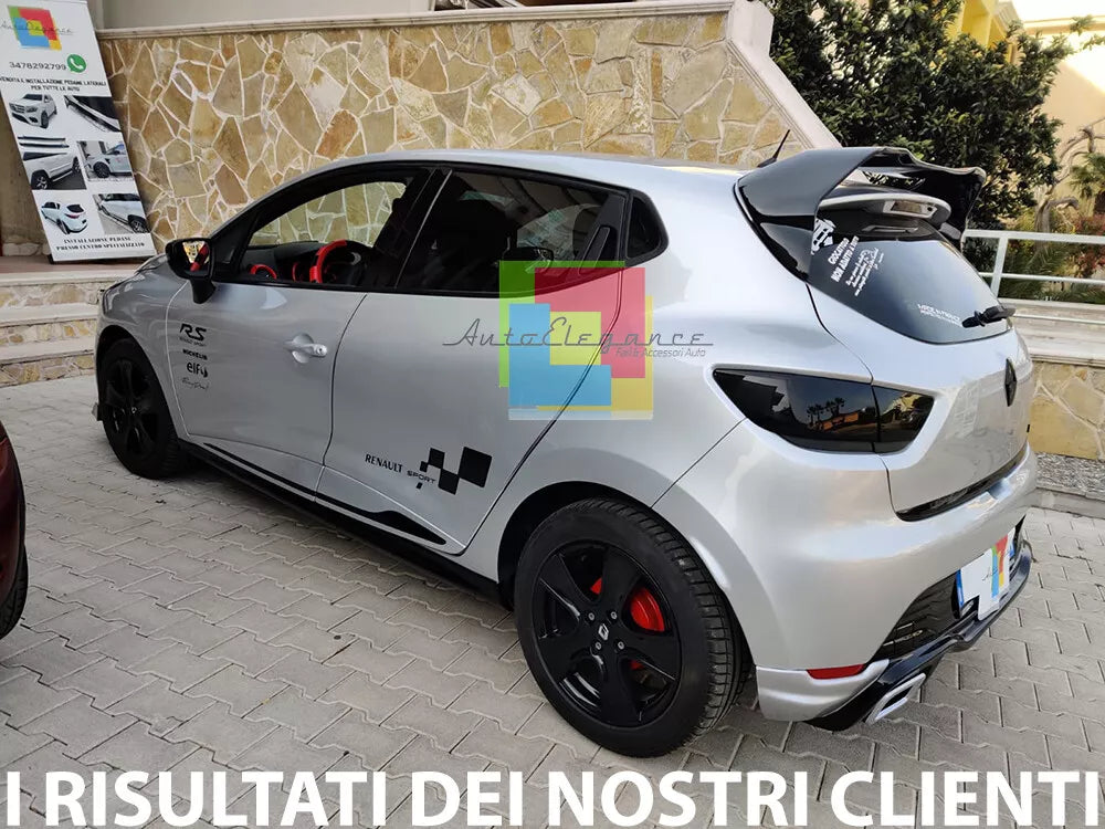 1181🔥RENAULT CLIO 4 IV 12-19 REAR DIFFUSER RS DESIGN ABS GLOSSY BLACK 🔥 