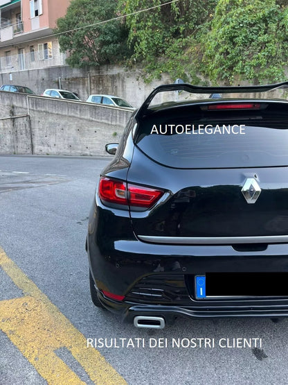 1181🔥RENAULT CLIO 4 IV 12-19 REAR DIFFUSER RS DESIGN ABS GLOSSY BLACK 🔥 