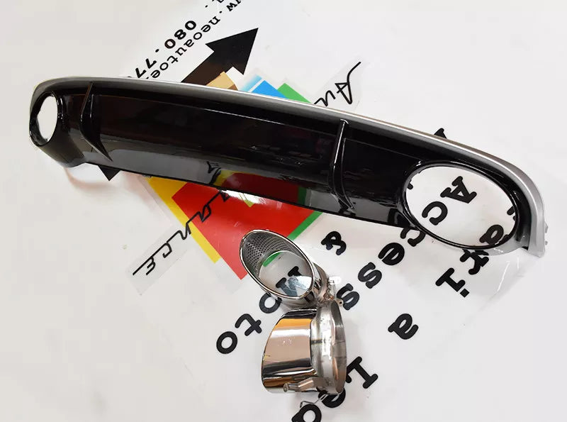 1263⭐ABS RS4 DIFFUSER UNDER BUMPER AUDI A4 B8 8K 2008-2012 AVANT SALOON⭐ 