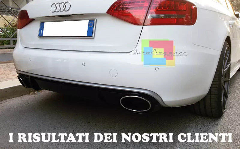 1263⭐ABS RS4 DIFFUSER UNDER BUMPER AUDI A4 B8 8K 2008-2012 AVANT SALOON⭐ 