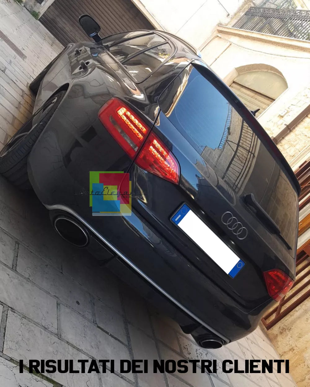 1263⭐ABS RS4 DIFFUSER UNDER BUMPER AUDI A4 B8 8K 2008-2012 AVANT SALOON⭐ 