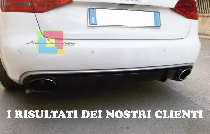 1263⭐ABS RS4 DIFFUSER UNDER BUMPER AUDI A4 B8 8K 2008-2012 AVANT SALOON⭐ 