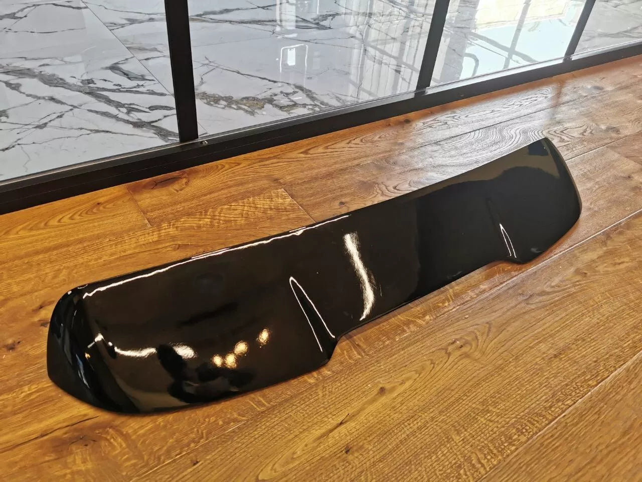 1560 SPOILER TETTO ADATTO PER AUDI A4 B8 RS4 2007-2016 NERO LUCIDO