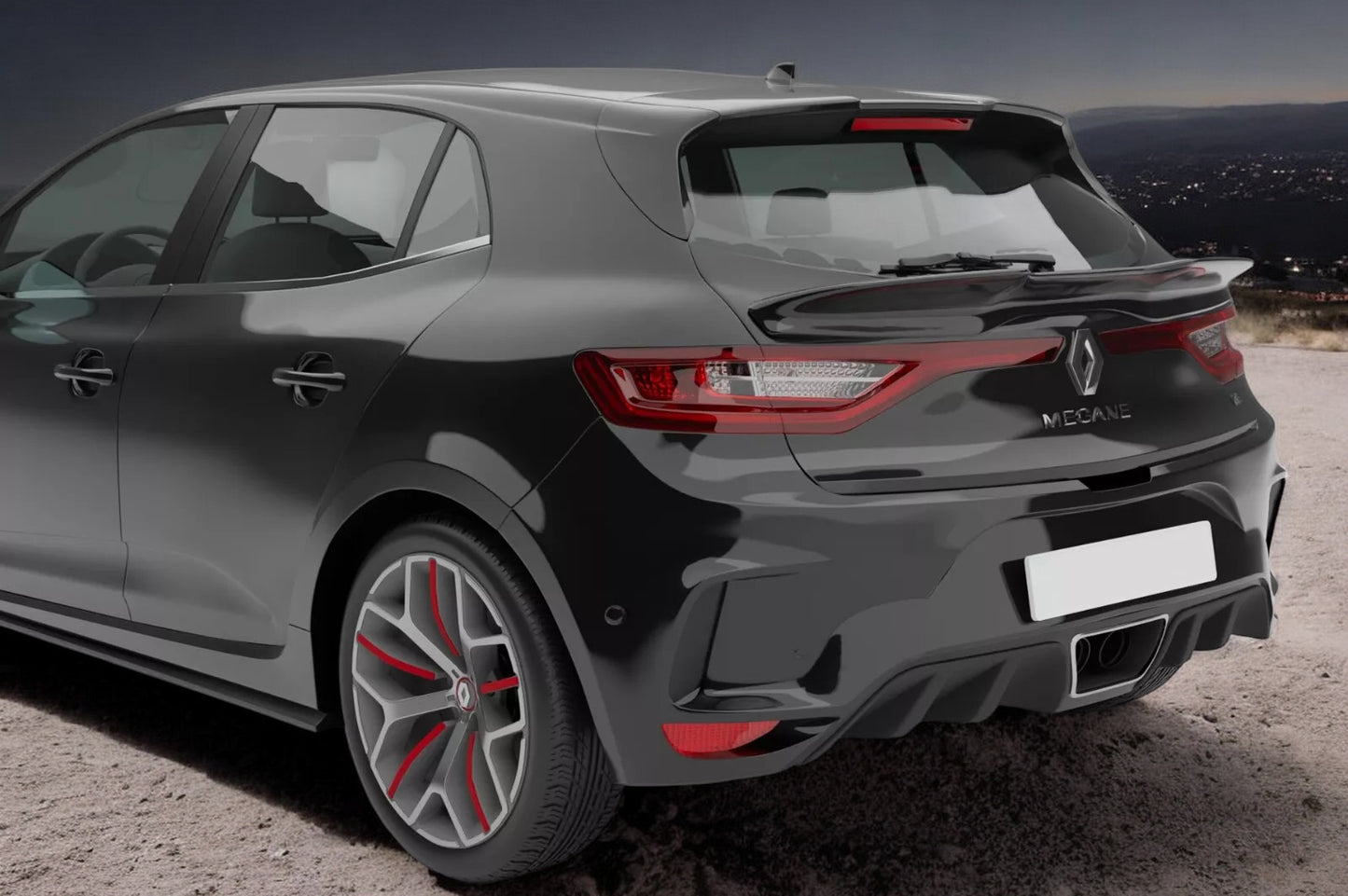 🔥CENTRAL REAR WING SPOILER SUITABLE FOR RENAULT MEGANE 4 (from 2016)🔥