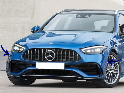 ⭐Paraurti anteriore con griglia adatto per Mercedes Classe C W206 S206 dal 21⭐