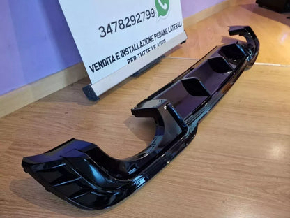 🔥0844 DIFFUSORE ADATTO PER AUDI A3 8V LIFT 16-20 SLINE LOOK RS3 NERO LUCIDO 🔥