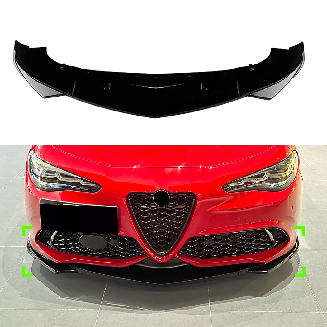 ❄️SPLITTER SUITABLE FOR Alfa Romeo Giulia 2015-2024 2016 black❄️