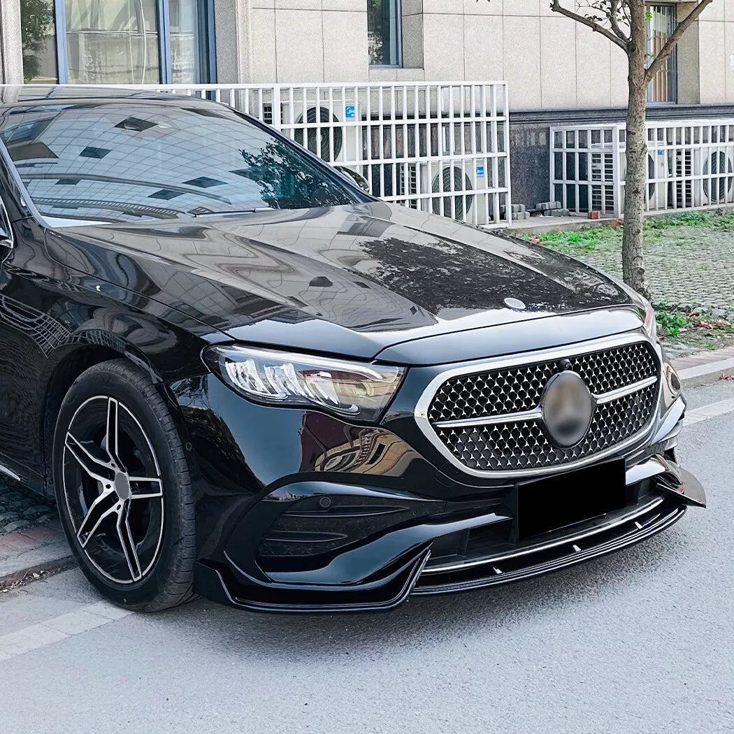 ⭐SPLITTER ANTERIORE ADATTO PER MERCEDES BENZ CLASSE E W214 amg-line 2024+⭐