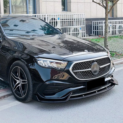 ⭐SPLITTER ANTERIORE ADATTO PER MERCEDES BENZ CLASSE E W214 amg-line 2024+⭐