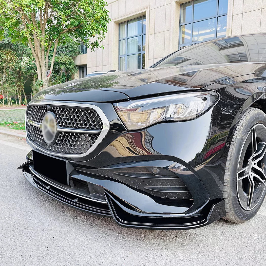 ⭐SPLITTER ANTERIORE ADATTO PER MERCEDES BENZ CLASSE E W214 amg-line 2024+⭐