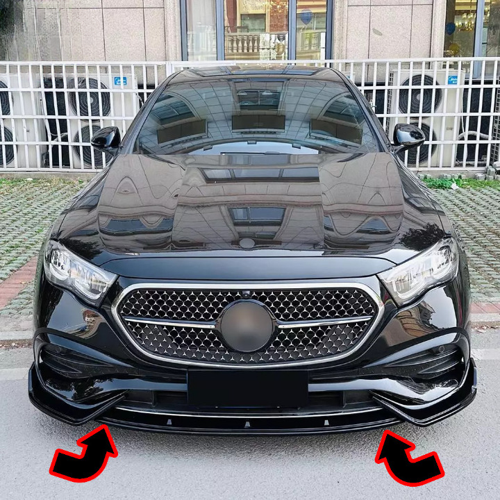 ⭐SPLITTER ANTERIORE ADATTO PER MERCEDES BENZ CLASSE E W214 amg-line 2024+⭐