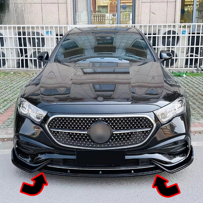 ⭐SPLITTER ANTERIORE ADATTO PER MERCEDES BENZ CLASSE E W214 amg-line 2024+⭐