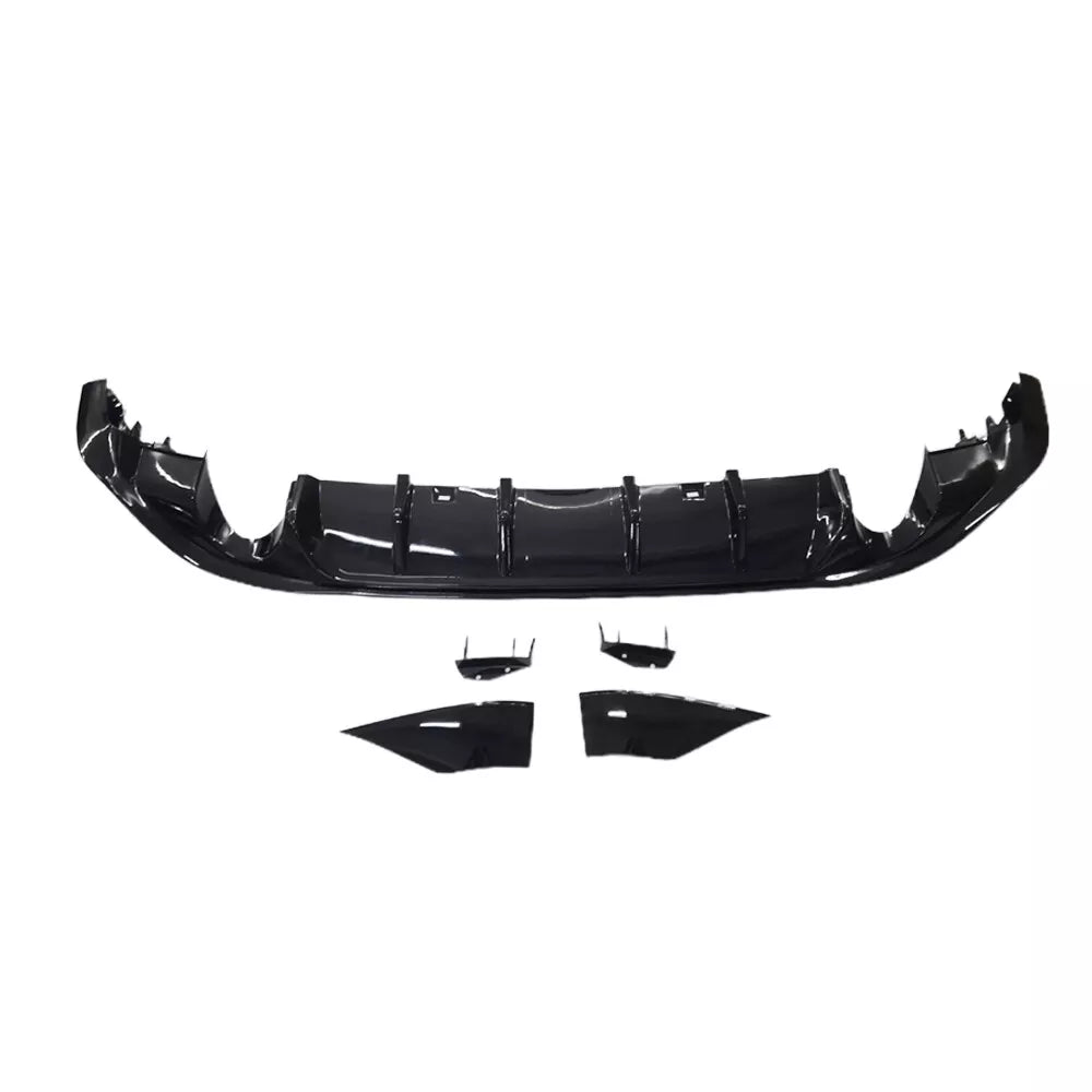 ✨DIFFUSORE POSTERIORE ADATTO PER VW Golf MK7.5 GTI Facelift 17-20 NERO LUCIDO✨