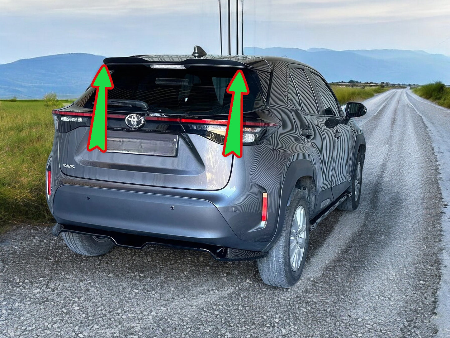 ⭐SPOILER TETTO  ADATTO  PER TOYOTA YARIS CROSS (2020-) ABS⭐