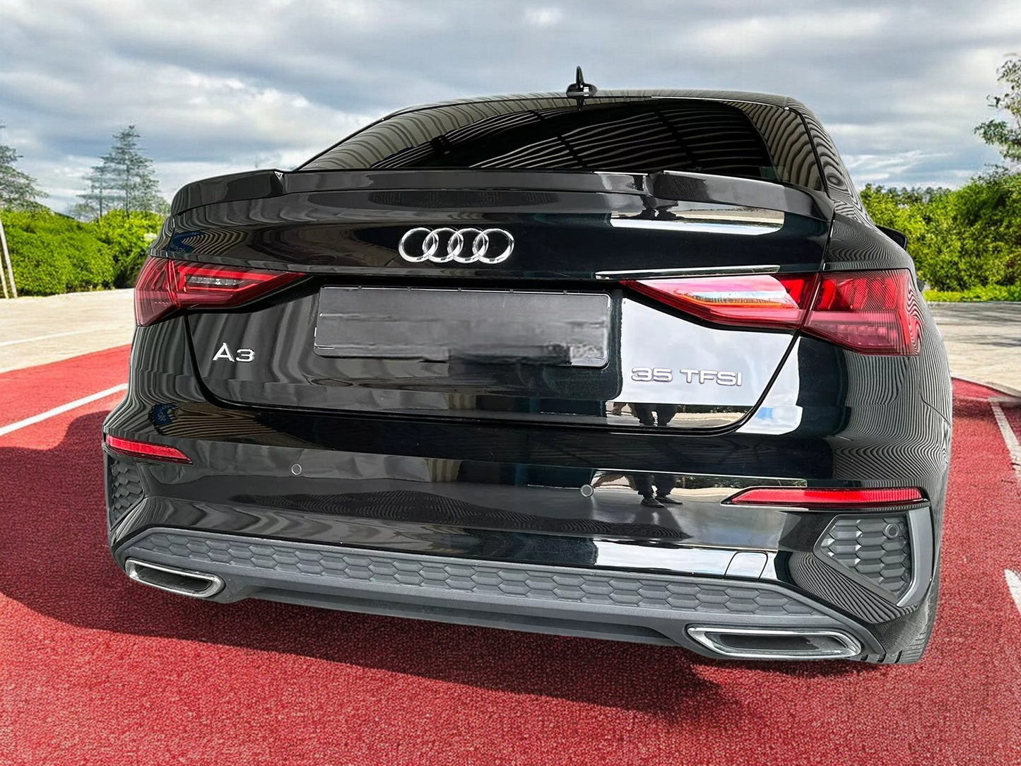 ⭐SPOILER POSTERIORE ADATTO PER AUDI A3 / A3 S-LINE / S3 / RS3 8Y PU UNPAINTED⭐