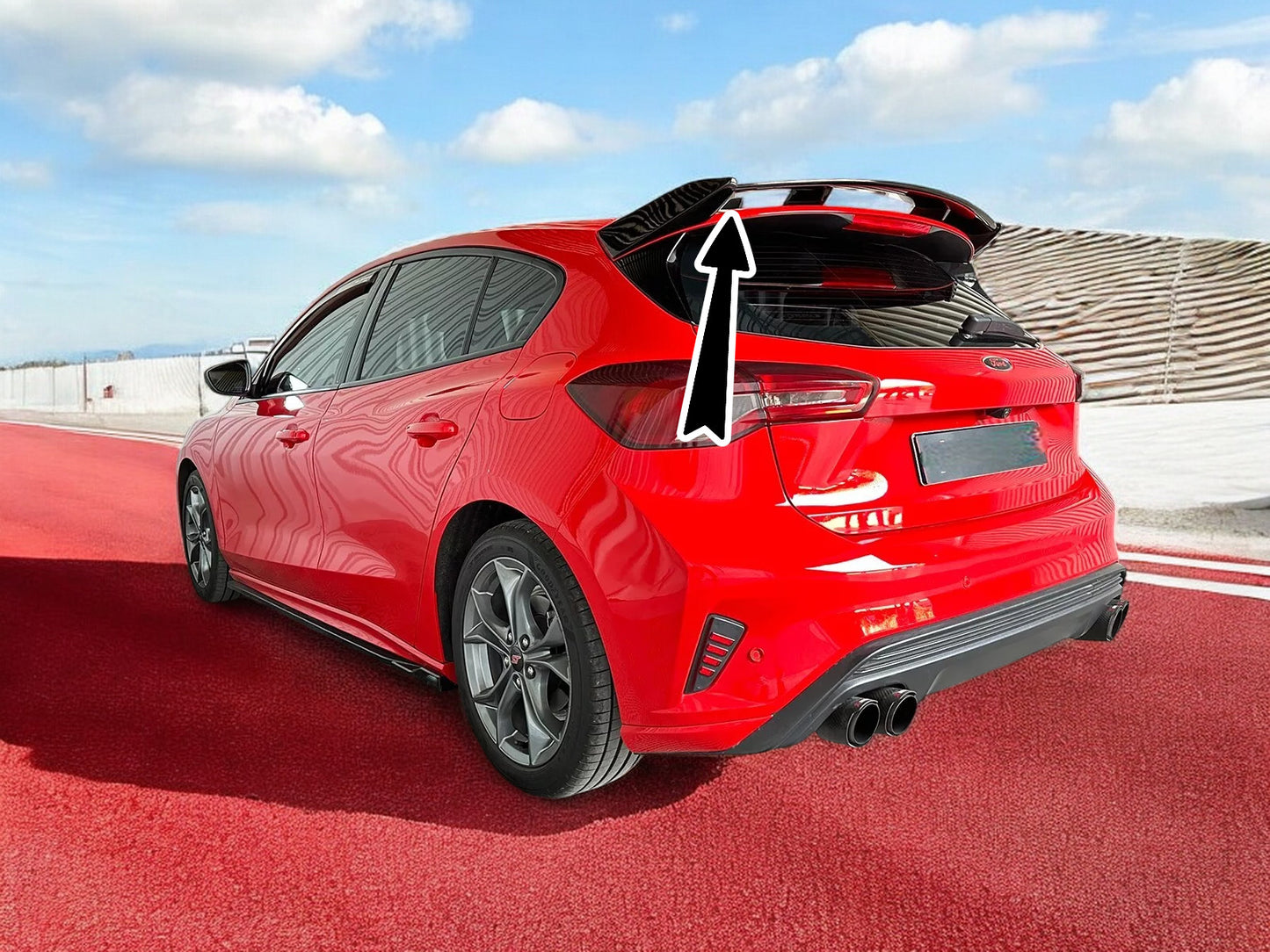 ⭐SPOILER TETTO ADATTO PER FORD FOCUS MK4 HATCHBACK (2018-) PU UNPAINTED⭐