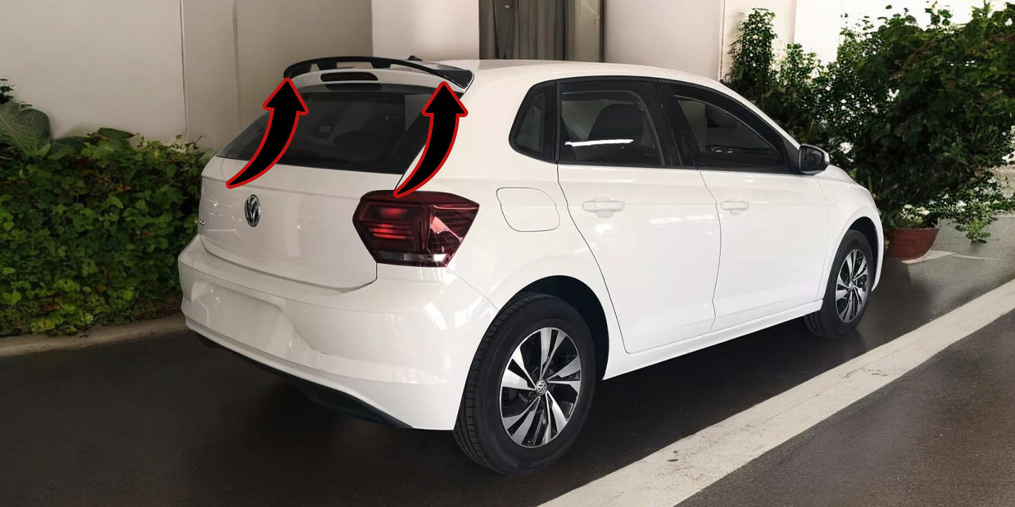 💫ROOF SPOILER SUITABLE FOR VOLKSWAGEN POLO MK6 (2016-) PU UNPAINTED💫