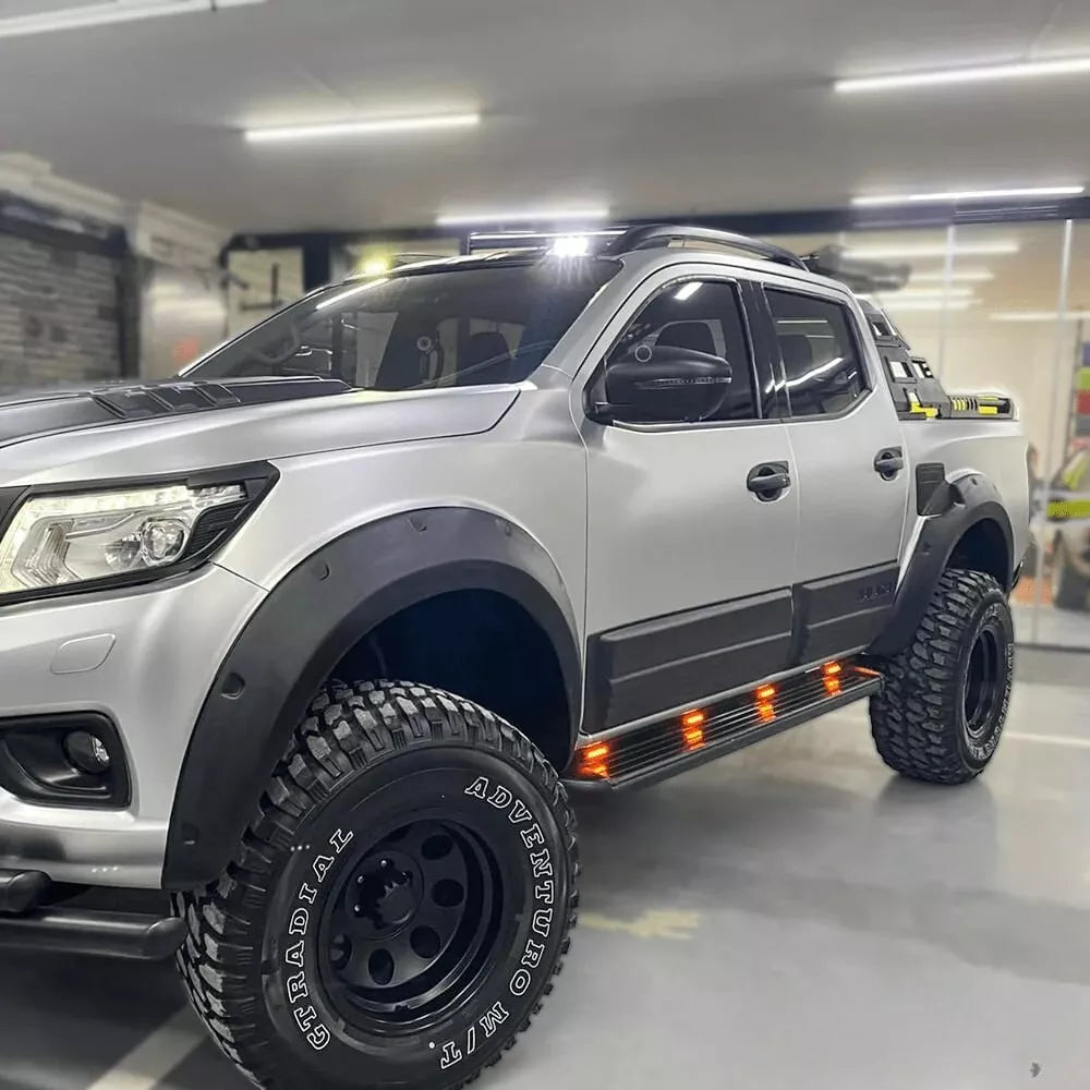 1802⭐PARAFANGHI ADATTO PER NISSAN NAVARA NP300 (D23) 14-17 NERO OPACO NO ADBLUE⭐