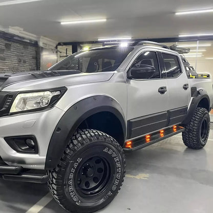 1802⭐PARAFANGHI ADATTO PER NISSAN NAVARA NP300 (D23) 14-17 NERO OPACO NO ADBLUE⭐