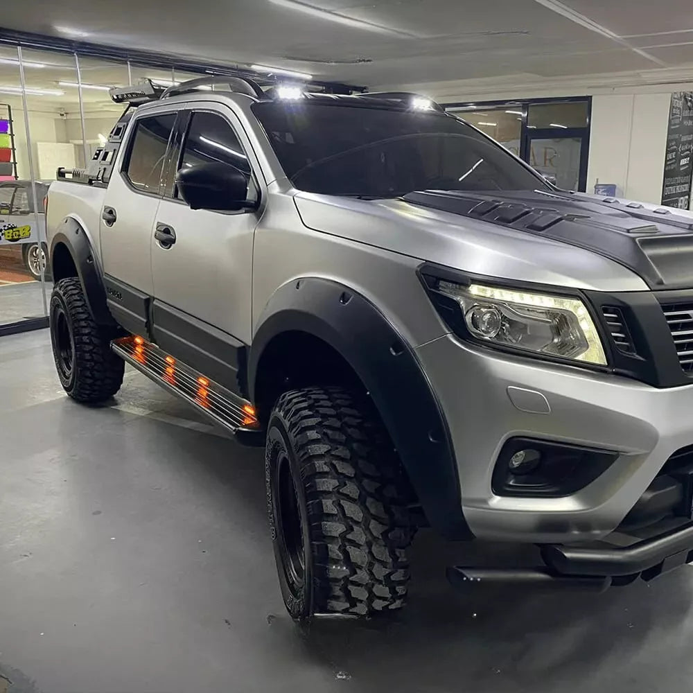 1802⭐PARAFANGHI ADATTO PER NISSAN NAVARA NP300 (D23) 14-17 NERO OPACO NO ADBLUE⭐