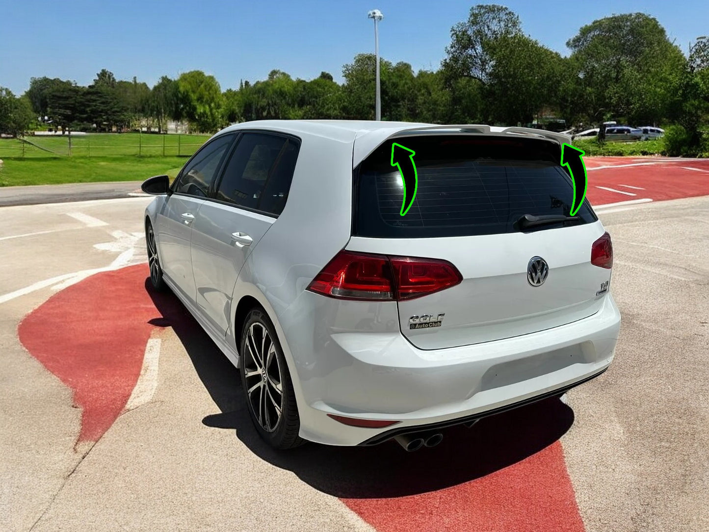 🔥SPOILER TETTO ADATTO PER VOLKSWAGEN GOLF Mk7 / Mk7 FL GTI / R / R-LINE PU🔥